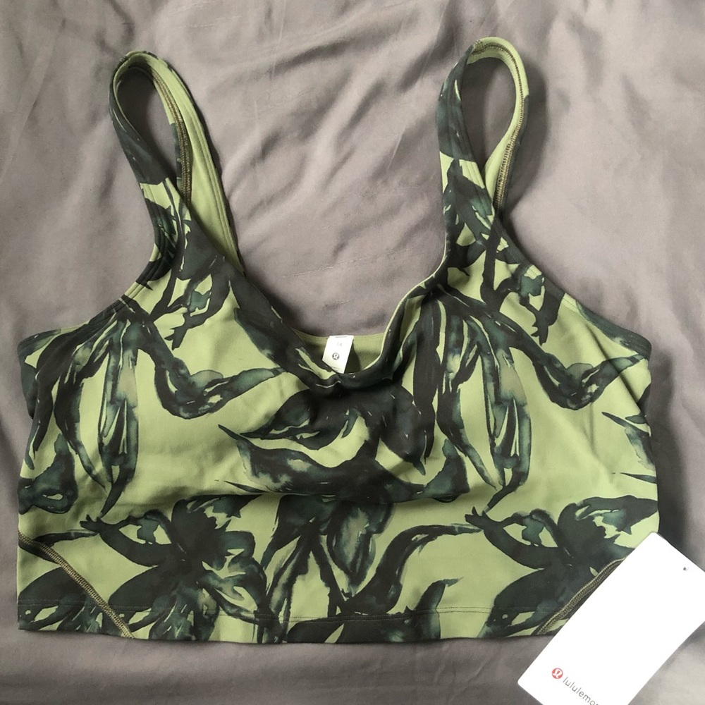 Lululemon Align Cropped Tank Top Sports Bra SZ 14